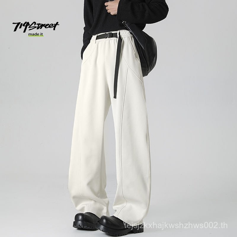 กางเกงลำลองทรงหลวม 714Street แบบAmerican Machete เหมาะกับทั้งผู้ชายและผู้หญิงในฤดูใบไม้ผลิ