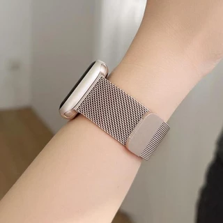 สายนาฬิกา Milanese Loop สแตนเลส for นาฬิกาอัจฉ IWatch Ultra 3 2 Series 11 10 9 8 7 SE 3 2 44 40 46 42 45 41 38มม.