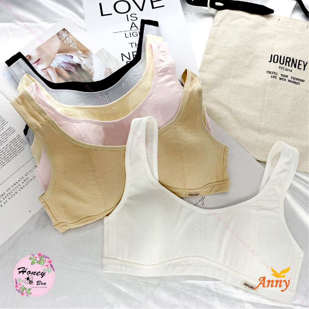 ชุดชั้นใน Anny สปอร์ตบรา รุ่น072 เสื้อใน Sport Bra ฟองน้ำหนาบางนุ่ม 2mm สวมใส่สบาย ด้านหลังมี 3ตะขอ ปรับได้ 3ระดับ