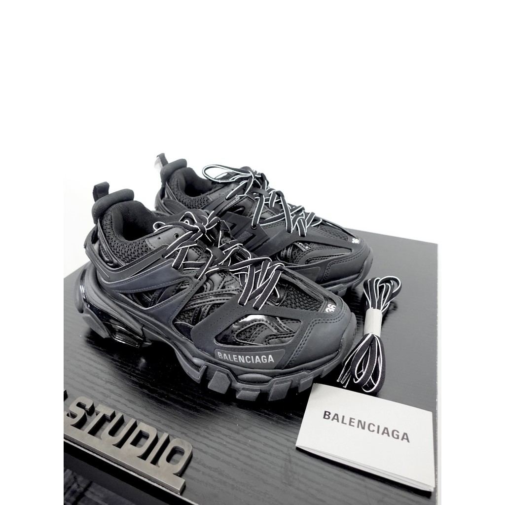 [0907] Balenciaga/Balenciaga SS22 Track Pure Black Retro Low-Top Shoes Daddy Shoes