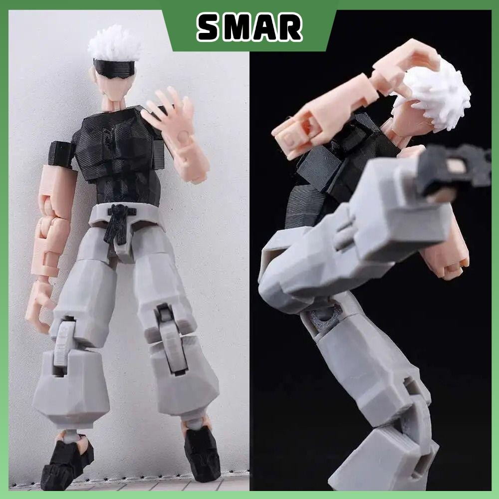 SMAR Gojo Satoru ของเล่น, PETG Multi-Jointed Shapeshift Jujutsu Kaisen ตัวเลข, เครื่องประดับพิมพ์ Ryomen Sukuna อะนิเมะ Mannequin สําหรับแฟนๆ