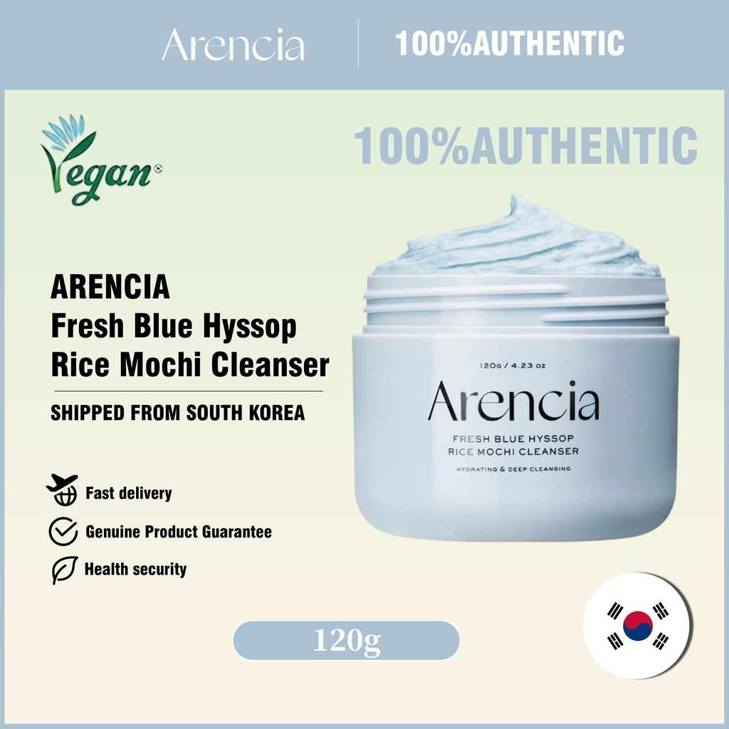 [ARENCIA] Royal Blue Hyssop Rice Mochi Cleanser (120g)