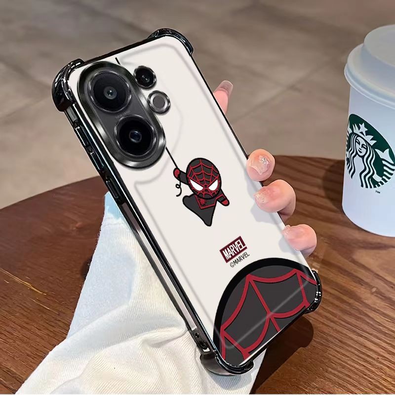 สําหรับ Vivo V60 V50 5G กรณี Vivo V50 Lite รุ่น Q Spider-Man Electroplated สี่มุมกันกระแทกเคสโทรศัพท