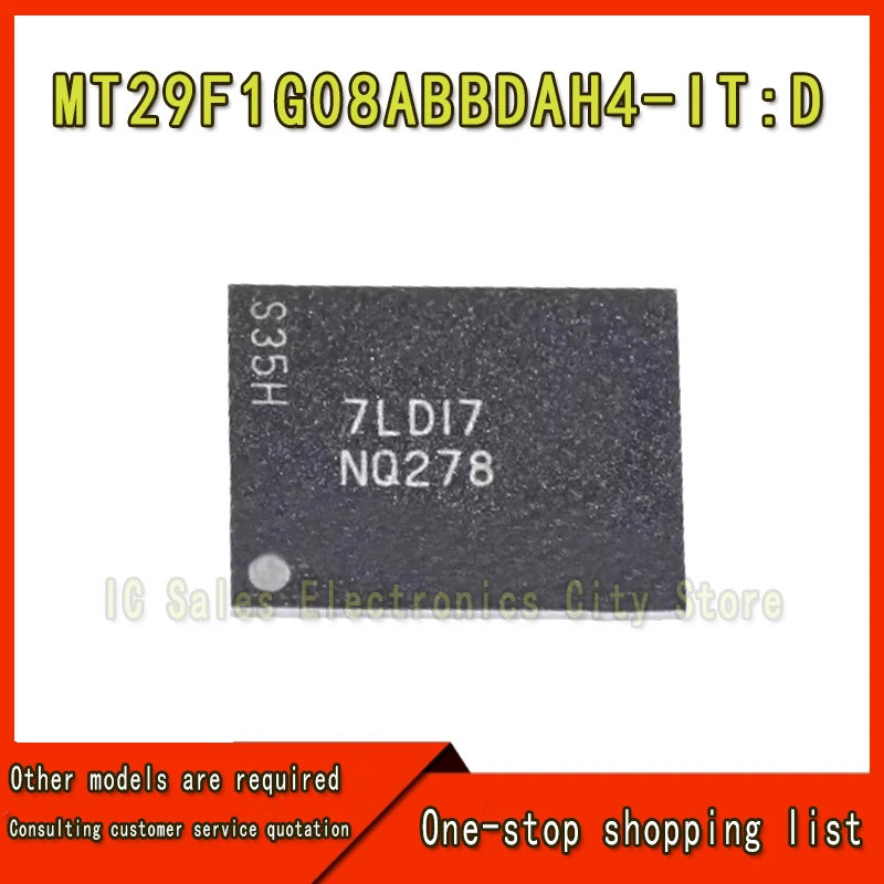 (2-10 ชิ้น) 100% ใหม่ MT29F1G08ABBDAH4-IT:D MT29F1G08ABBDAH4-IT D MT29F1G08ABBDA รหัส NQ278 ชิปเซ็ต 