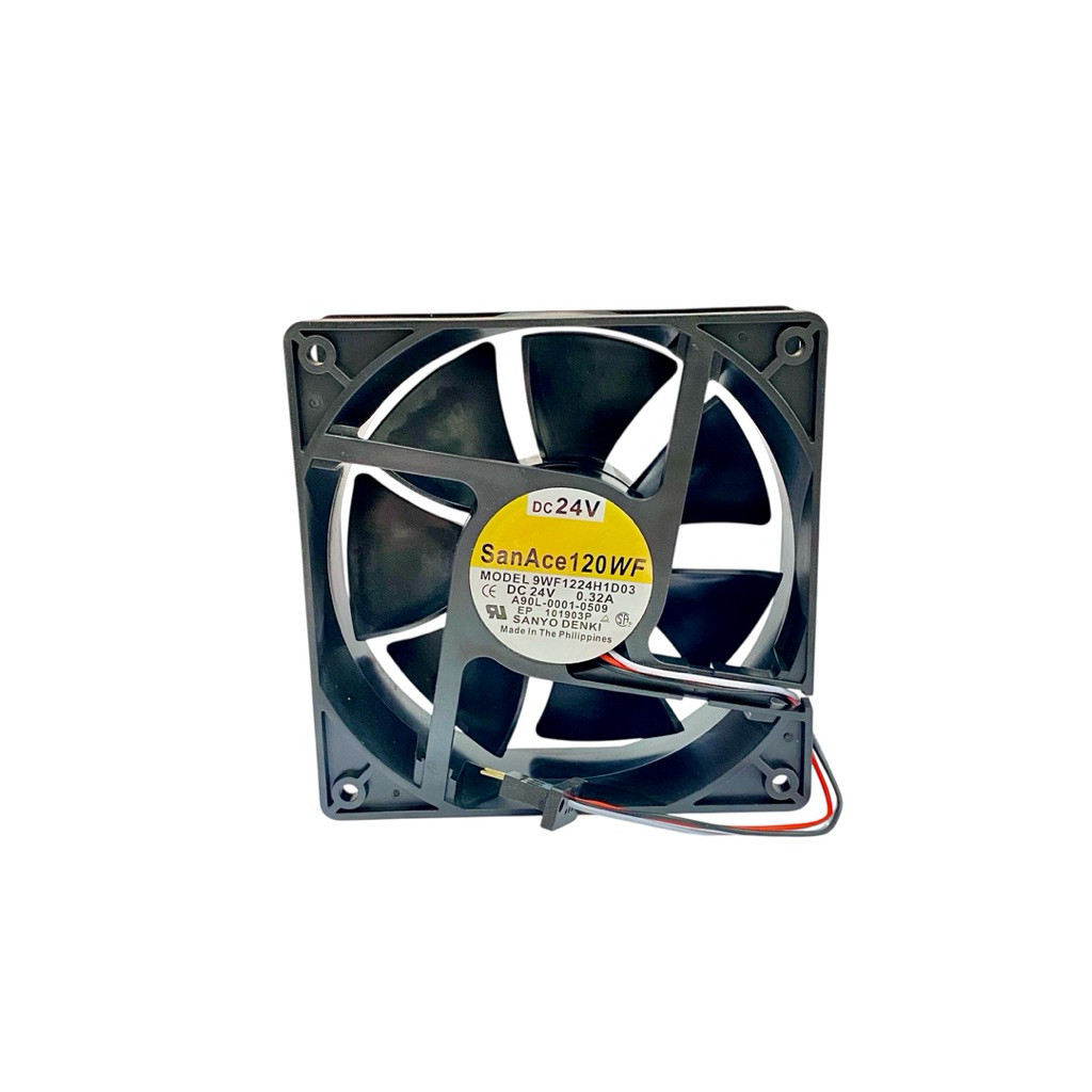 พัดลม 9WF1224H1D03-DC24V-0.32A SanAce120WF ขนาด 120x120x38mm 3สาย มีพร้อมส่งในไทย