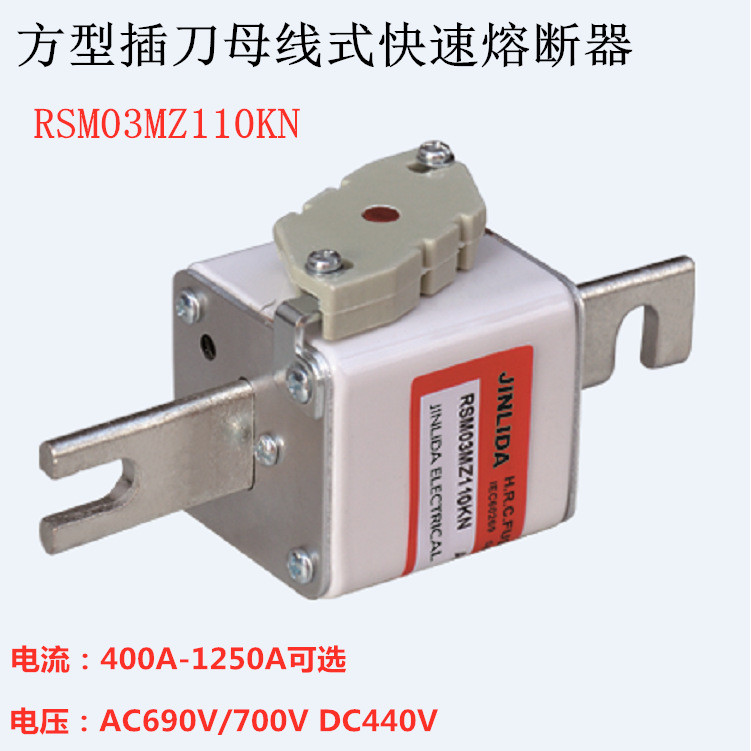 ฟิวส์ด่วนแบบบัสสี่เหลี่ยม RSM03MZ110KN 400A 450A 500A630A800A1000A