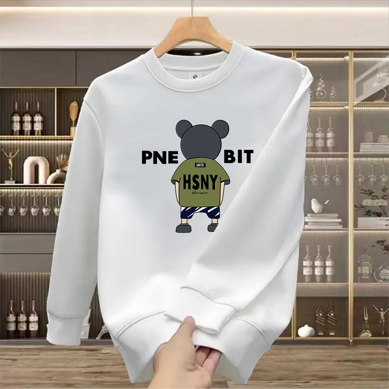 2025 NEW 2025 Men's Sweatshirt Autumn INS Trendy Brand Crew Neck Pullover Versatile T-Shirt Fashion 