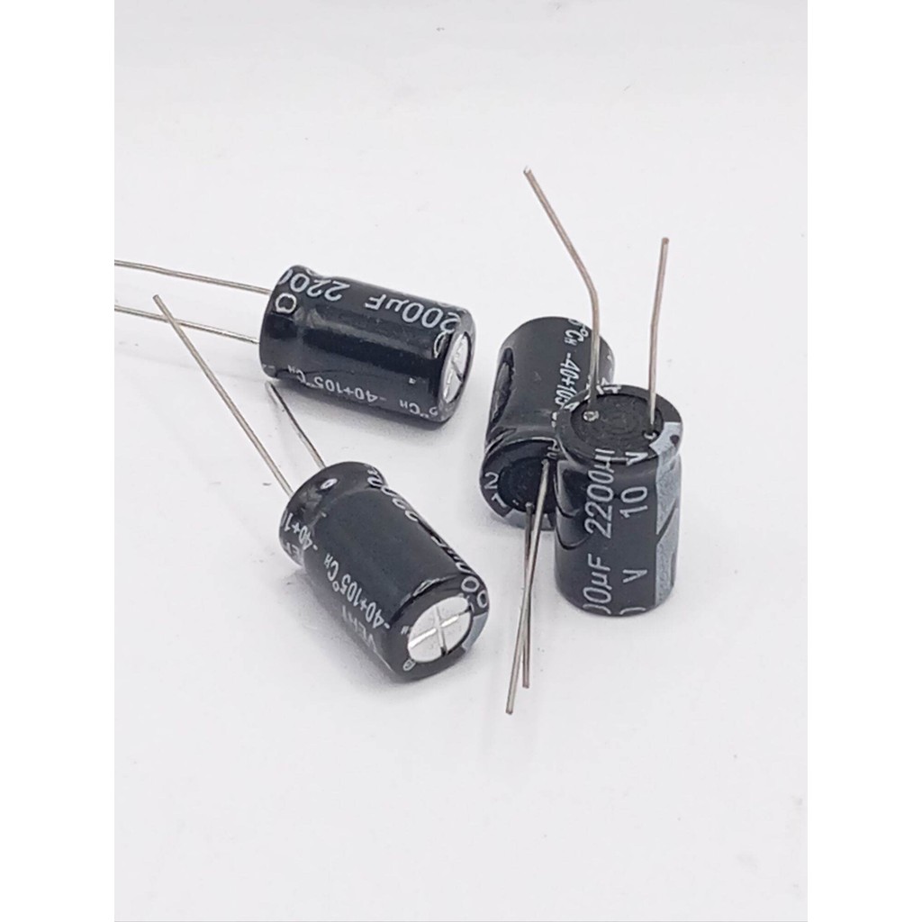 ส่งด่วน! คาปาซิเตอร์ 10v 2200uf สำหรับเครื่องเสียง แอมป์จิ๋ว แบตเตอรี่ ตัวเก็บประจุ ออดิโอ