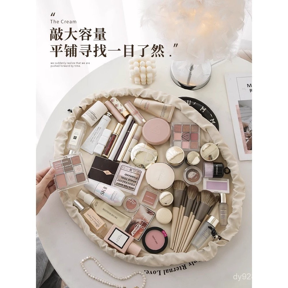 ห้องน้ํากระเป๋าเดินทางแบบพกพาขนาดใหญ่-ความจุธุรกิจเดินทางกระเป๋าเครื่องสําอาง2025 เชือกรูด เก็บรูปแบ