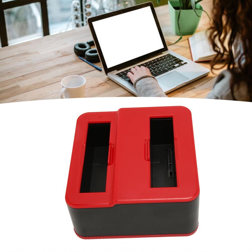 Xiyijia-ph สถานีเชื่อมต่อฮาร์ดไดรฟ์ภายนอก Dual Bay ติดตั้งง่าย Offline Clone รองรับ UASP Professiona
