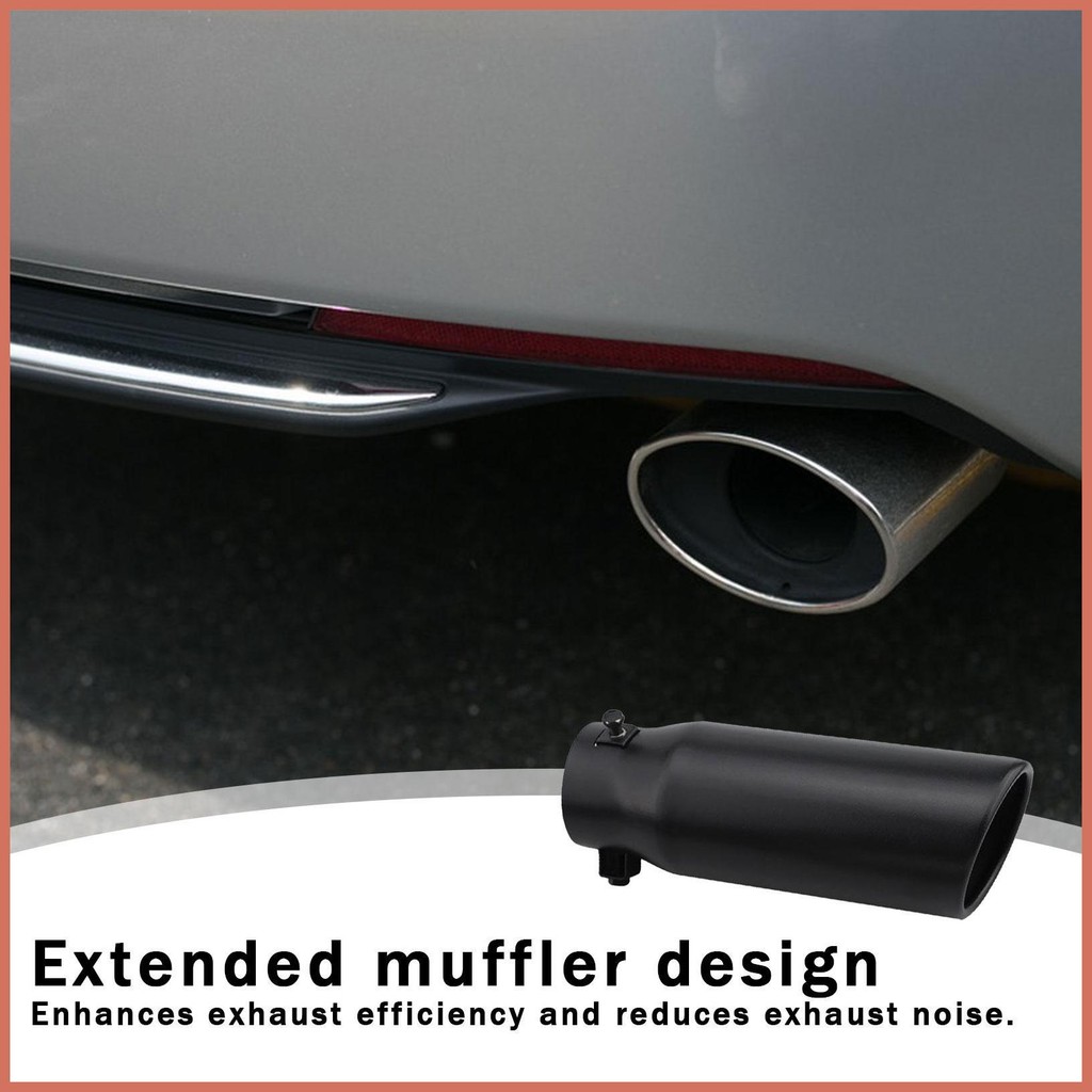 รถไอเสีย End Silencers ที่ถอดออกได้กําจัดเสียงรบกวนไอเสีย Silencer Muffler Tip ท่อไอเสีย Silencer da