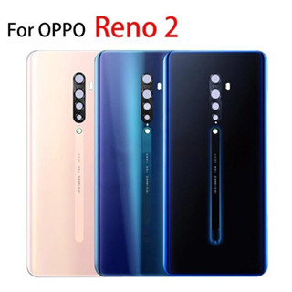 ฝาหลังแบตเตอรี่กระจกด้านหลังประตูสําหรับ OPPO Reno 2