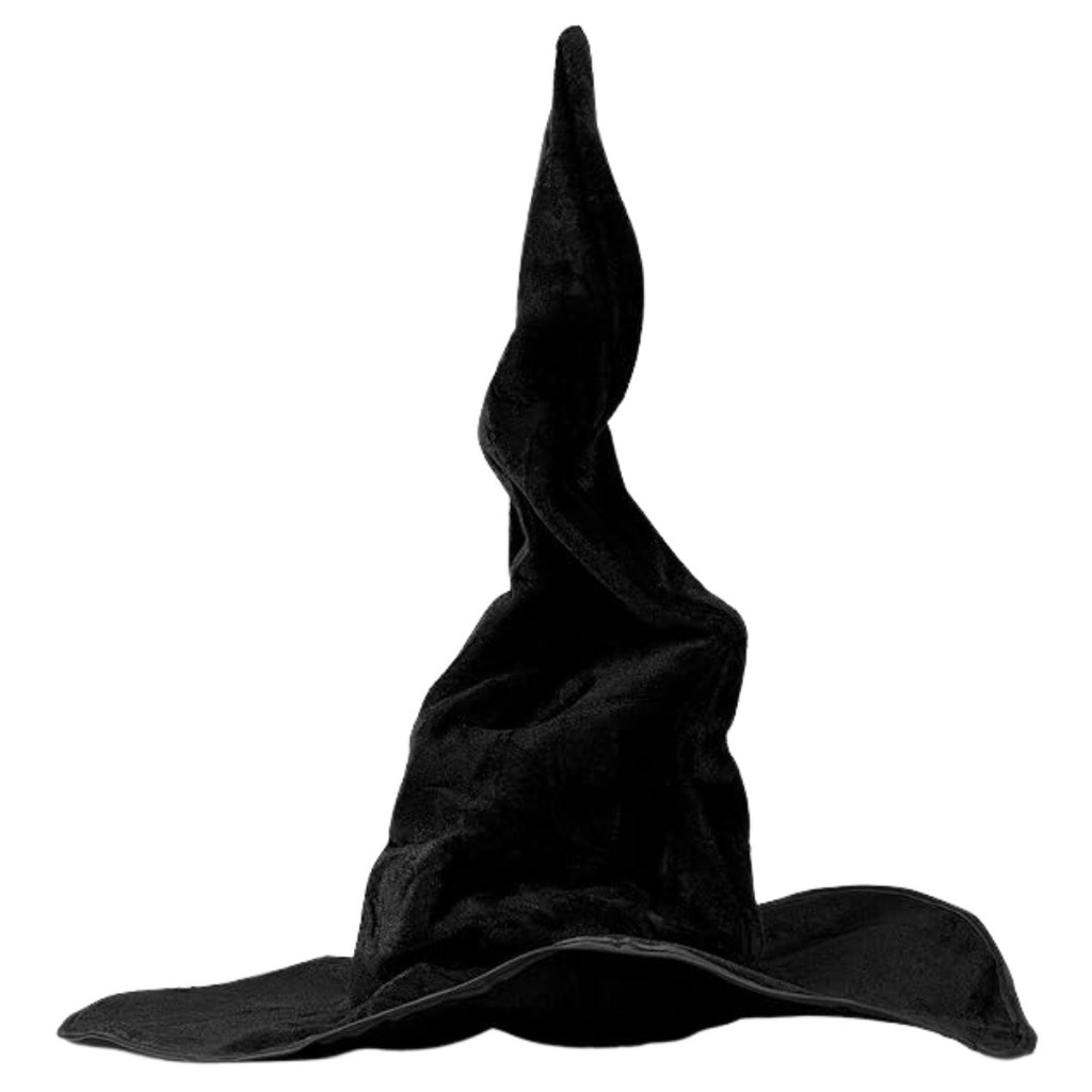 Premium In-Stock#Halloween Wizard Hat Velvet Witch Hat Twisted Witch Hat Pleated Witch Hat Halloween