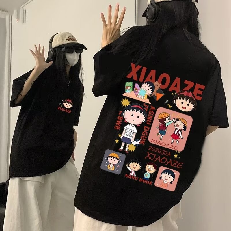 2025 NEW 2025P15 B7-9-Small Maru Character Double-Sided 190g Pure Cotton S-3XL new23 DVDG