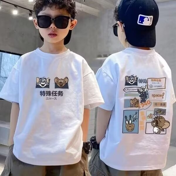 2025 NEW 2025P11.5 Net Pattern T104, Black, White, 100-160 Size Combed Cotton new23 XUL8