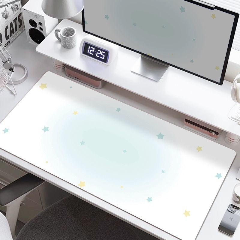 Simple Gradient Mouse Pad HD พิมพ์ Seaming แผ่นรองเมาส์กันน้ําแผ่นรองเม้าส์สําหรับเล่นเกมกันลื่น