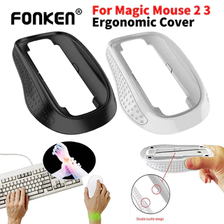 ฐานเมาส์ Fonken การออกแบบตามหลักสรีรศาสตร์สําหรับ Aple Magic Mouse 2/3 การออกแบบกันลื่นเคสเมาส์ไร้สาย Booster