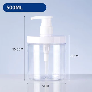 หัวปั๊มกดบรรจุขวดปากกว้างพร้อมขวด500ml - 1000ml ซักผ้าความจุสูงขวดบรรจุ