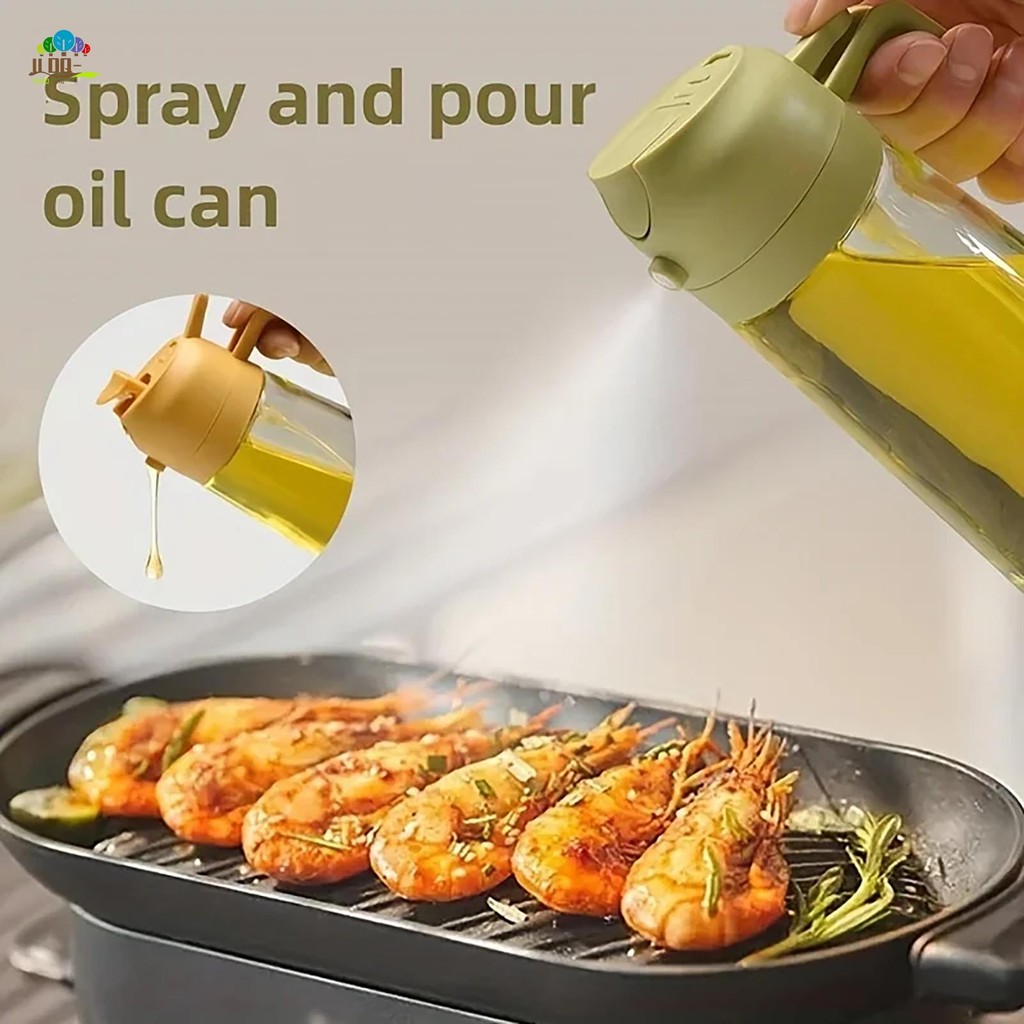 เครื่องทําอาหารน้ํามัน Sprayer 470ml วัสดุพรีเมี่ยม Sprayer Spritzer ขวดน้ํามันสําหรับ BBQ Kitchen O