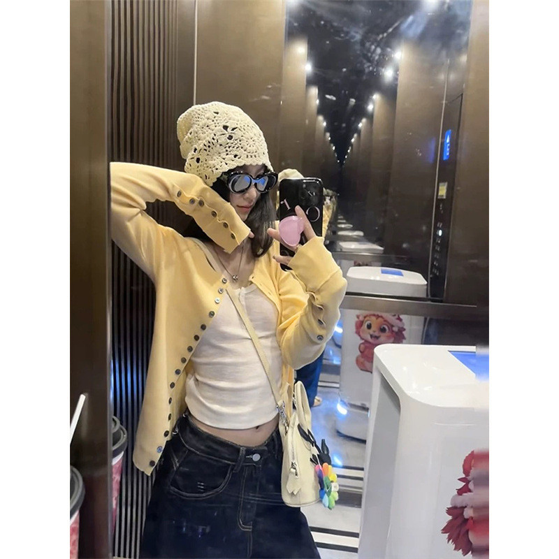 Moss Queen สเวตเตอร์แขนยาวSlim-fit เสื้อกันหนาวสำหรับผู้หญิง