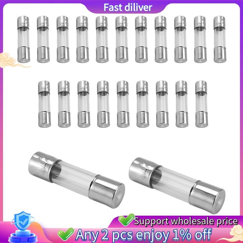 20 x 250 V 2A F2AL Quick F link ฟิวส์หลอดแก้ว 5 มม. x 20 มม.