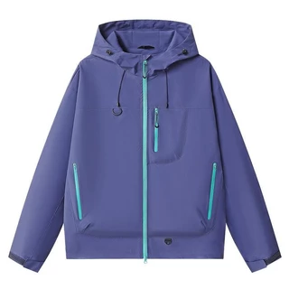 MNO.9 Jacket Hooded 7870 แจ็คเก็ตผ้าร่ม มีฮู้ด เนื้อผ้า2ชั้น กันลม กันแดด มีกระเป๋าหน้า ชายเสื้อและฮู้ดปรับจั๊มได้