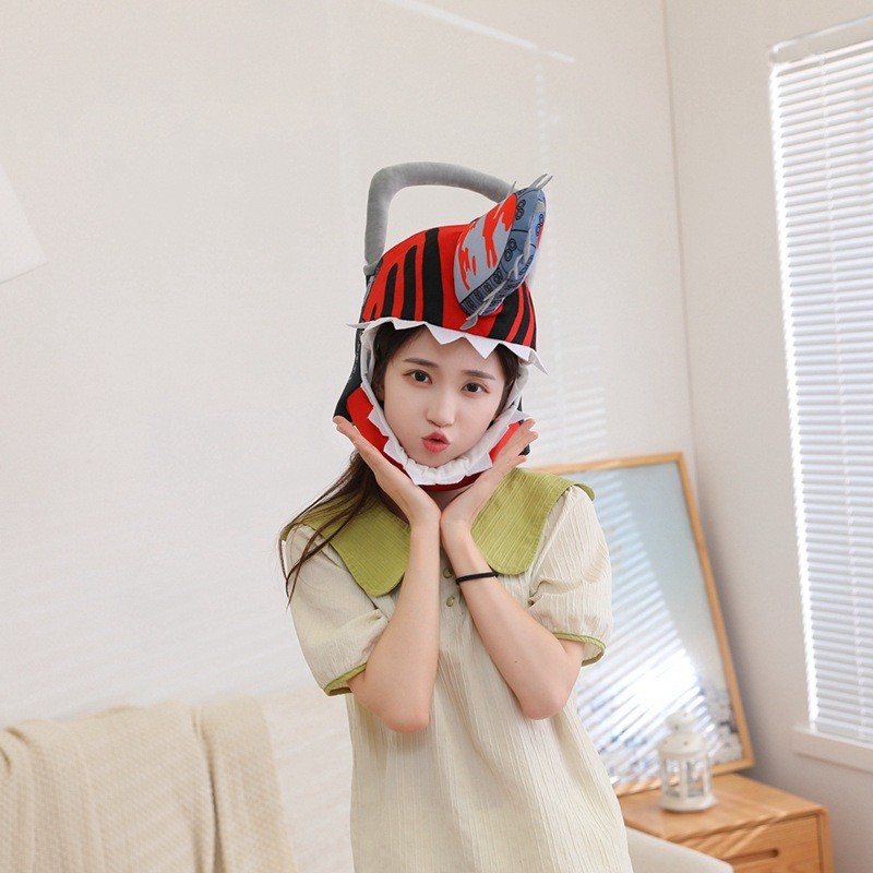 Pochita Chainsaw Man Manga Cosplay Anime Merchandise Toy Headgear Hat Demon Next