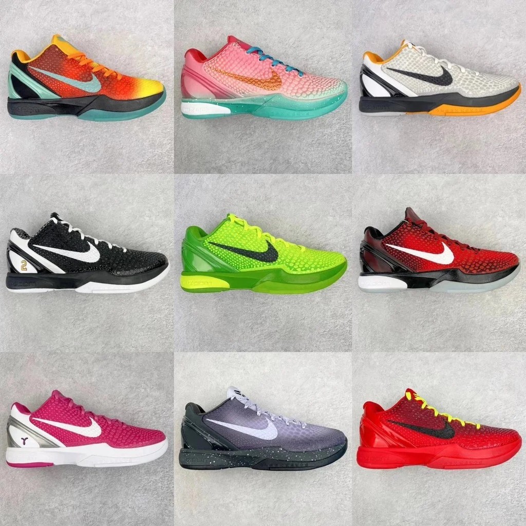 NIKE KOBE 6 Proto-Retro Series 2023 รองเท้าบาสเก็ตบอลสำหรับผู้ชาย สไตล์คลาสสิกและสวมใส่ง่าย