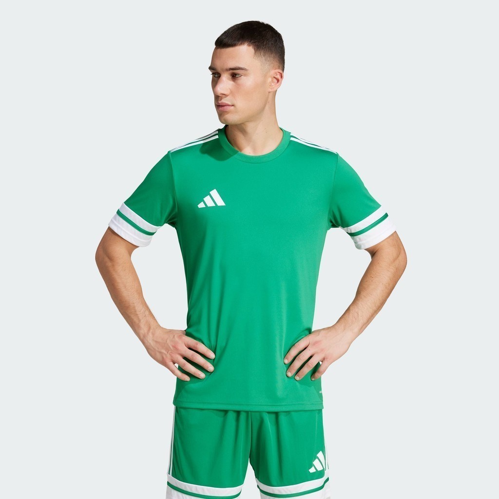adidas ฟุตบอล เสื้อฟุตบอล Squadra 25 ผู้ชาย สีเขียว JN7485