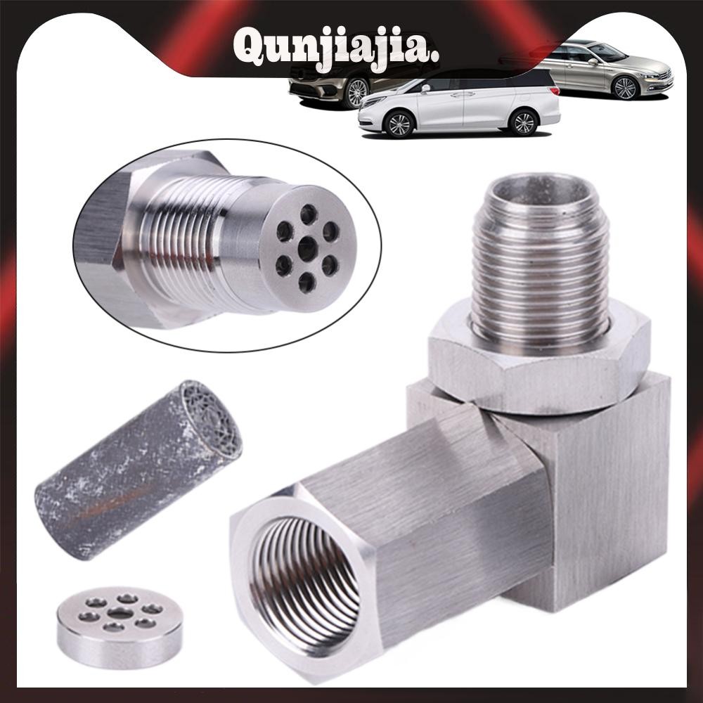O2 Bung Extension Catalytic Converter 90 องศา P0420 P0430 Silver Exhaust Catalyst ด้านหลังเซนเซอร์ออ