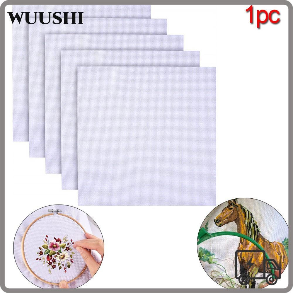WUSHI Aida Cloth Canvas Handcraft Craft DIY ปักครอสติส