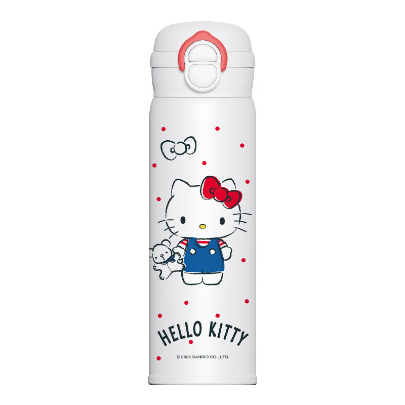 SOQR Sanrio Kuromi Hello Kitty กระติกน้ําร้อนเด็ก 316 เกรดอาหารนักเรียนชั้นประถมศึกษาหญิงคู่ดื่มฟางถ้วยน้ํา