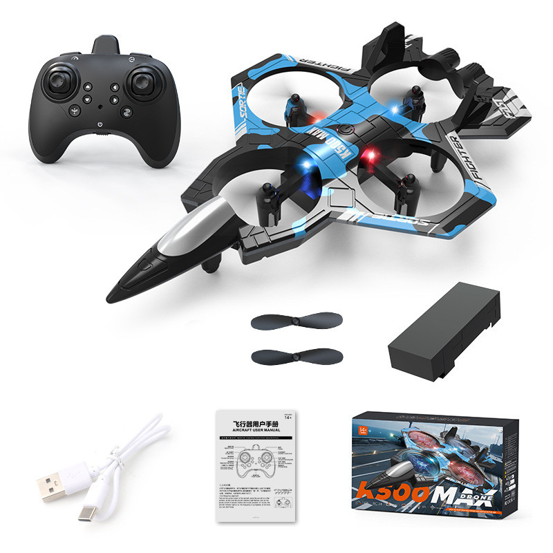 โดรน เครื่องบินควบคุมระยะไกล K500Max Fighter สี่ช่องระงับ Quadcopter ความสูงคงที่ของเล่นเด็ก