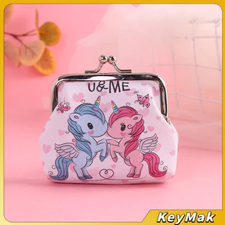 KeyMak กระเป๋าใส่เหรียญ ภาพการ์ตูน กระเป๋าปิ๊กแป๊ก กระเป๋ามินิ Coin Purse