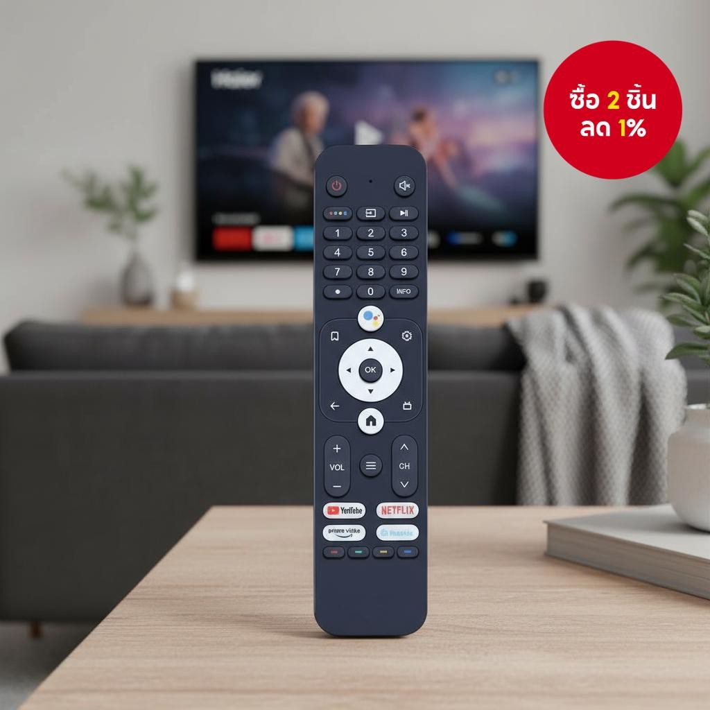 รีโมทคอนโทรลที่เข้ากันได้สําหรับทีวีอัจฉริยะ Haier รุ่น H32K66UG H43K66UG H50K66UG LE40K6600G H50S6U