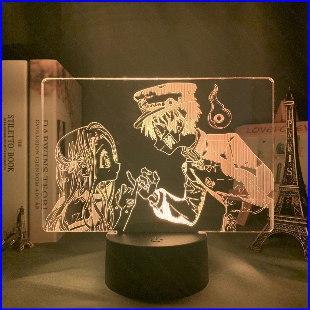 G2P ห้องน้ํา-bound Hanako-kun Night Light อะนิเมะ 3d โคมไฟระยะไกล LED ชาร์จ USB Light Collection Hom
