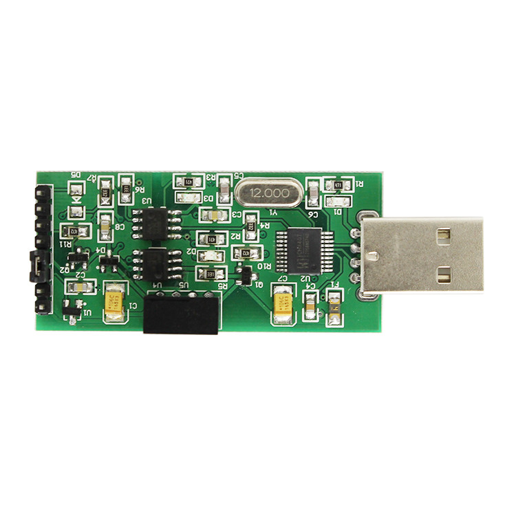 การแยกความเร็วสูง USB เพื่อ TTL Serial Port Power Optocoupler Isolation 3.3V 5V TTL Output Module
