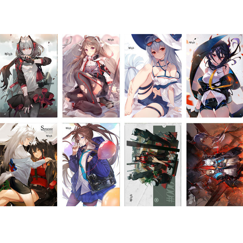 Arknights Ark โปสเตอร์ Arknights สินค้าสองมิติหอพักโปสการ์ด W HD สติ๊กเกอร์ติดผนังวอลล์เปเปอร์