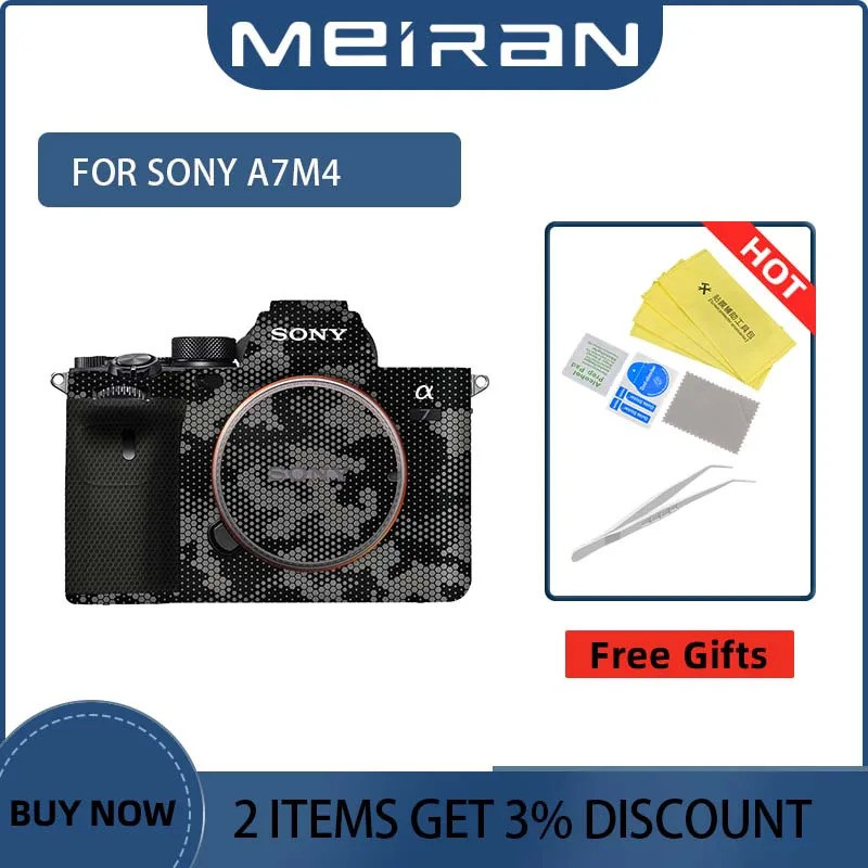 สําหรับ Sony A7M4 ILCE-7M4 ILCE7M4 7M4 A7 IV กล้องฝาครอบฟิล์มรูปลอก a7M4 Anti-Scratch ป้องกัน Coat W