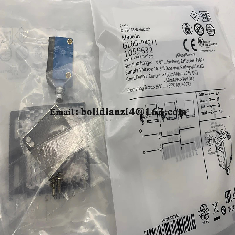 เซ็นเซอร์ใหม่สําหรับสวิตช์โฟโตอิเล็กทริค GL6G-P4211 GL6G-P1212 GL6G-P1211 GL6G-N4212 ในสต็อก