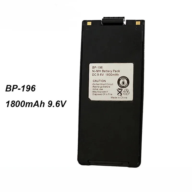 BP-195 BP-19 BP-196H BP-196R 1800mAh 9.6V แบตเตอรี่วิทยุสองทางสําหรับ Icom IC-A4 IC-A4C IC-A4E IC-F3