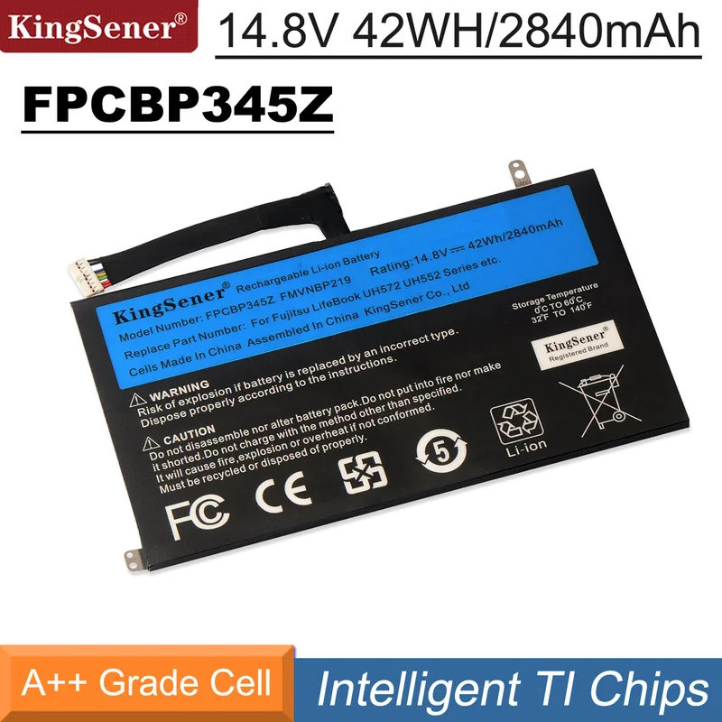 KingSener แบตเตอรี่แล็ปท็อปสําหรับ Fujitsu LifeBook UH572 UH552 Ultrabook Series FMVNBP219 FPB0280 F