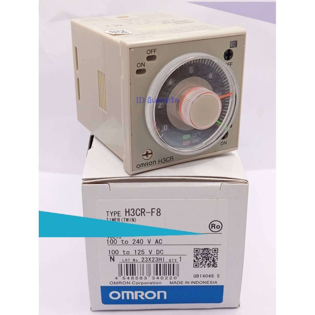 ช่างใช้ H3cr-f8 ไทม์เมื่อเวลา แท้ทนทาน H3CR-F8 Timer ไฟ 100 To 240VAC พร้อม Socket พร้อมส่งจากไทย