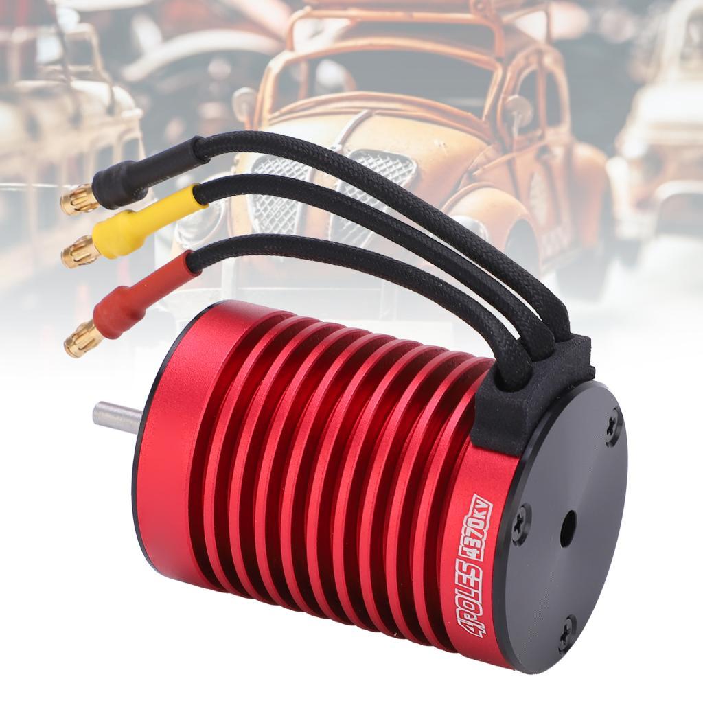 CFTGIW F540 มอเตอร์ไร้แปรง 4370KV ทองแดงไขลานสําหรับ 1 10 RC รถการออกแบบสูง 12 ช่องรวม 4 เสา