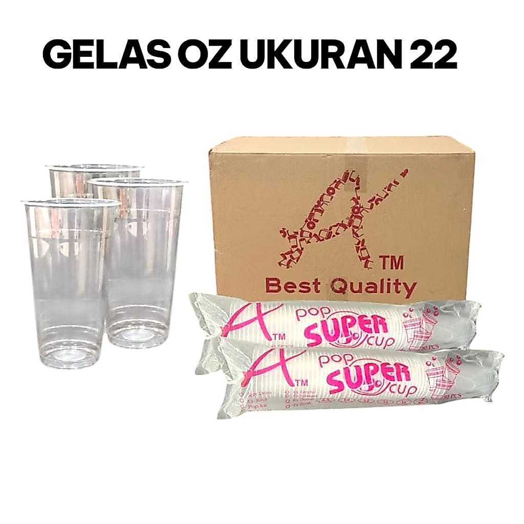 Mister Gear (50 ชิ้น) ถ้วยพลาสติก Oz 10, Oz 12, 0Z 14, Oz 16, Oz 18, Oz 22, Oz 22, Oz 18 Slim /