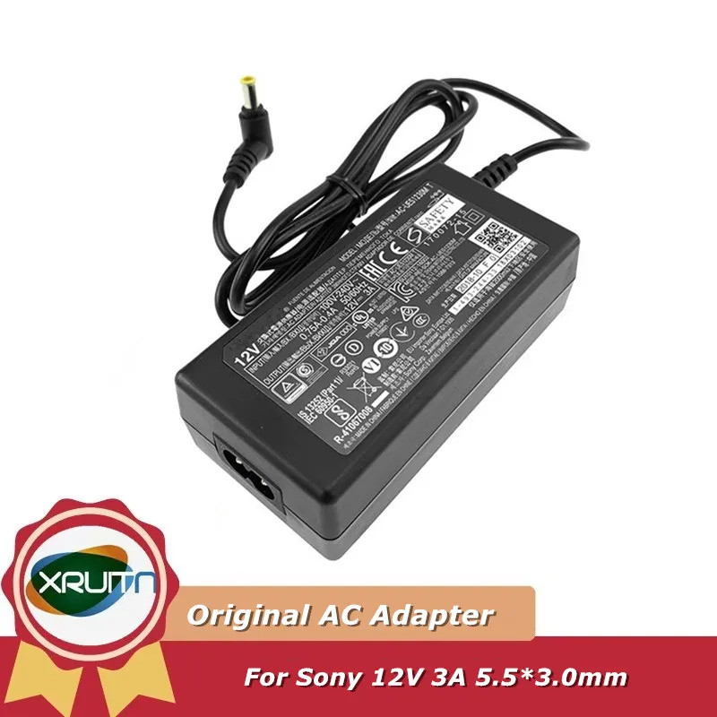 Original 12V 3A 36W AC Adapter Charger สําหรับ Sony EVI-D70 EVI-D70P EVI-D100/D100P การกําหนดค่ากล้อ