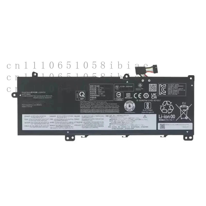 ใหม่ 15.36V 60Wh L22D3PE0 L22M3PE0 L22M4PE0 L22D4PE0 5B11N47446 แบตเตอรี่สําหรับ Lenovo ThinkBook 14