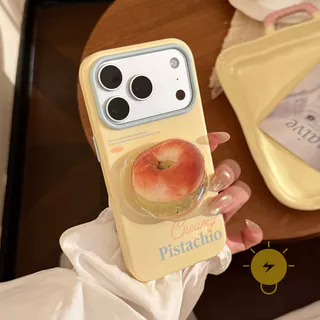 For เคสไอโฟน with Griptok TPU Matcha Bagel with Griptok เคส Phone Case For iPhone 17 Pro Max 16 15 14 13 Cover Aesthetic Korean Cute