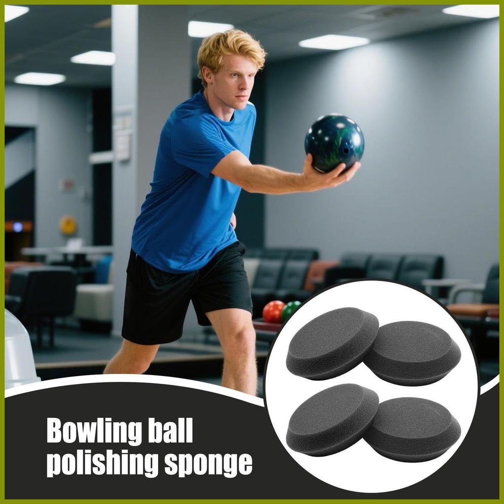 Bowling Ball Polisher 4 ชิ้นอุปกรณ์การผลัดผิว Bowling Ball Resurfacing Mat สําหรับ League Bowlers To