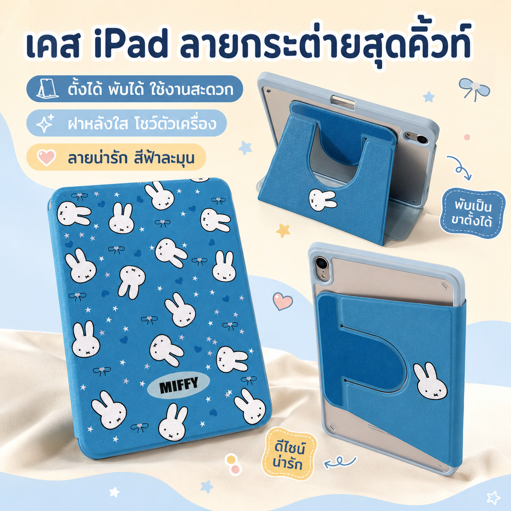 เคส Samsung Galaxy Tab ฝาพับหมุนได้ 360 ตั้งแนวตั้งแนวนอน กันกระแทก ลายการ์ตูน A8 A9 A11 S6 Lite S7 S8 S9 S10